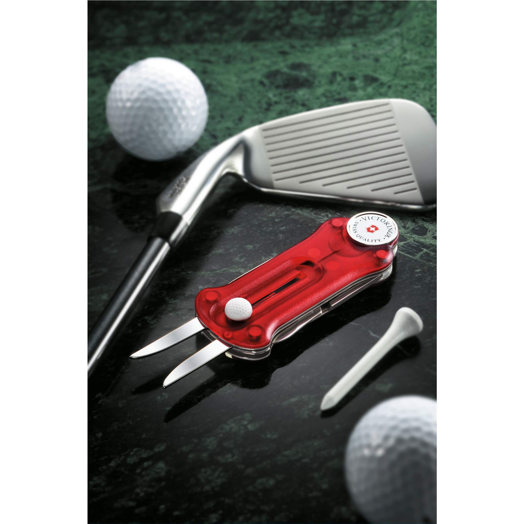 Victorinox Swiss Army Golf Multi-Tool – Compact & Durable Stainless Steel Golf Accessories for On-Course Repairs & Adjustments – Perfect for Golfers, Camping & Outdoor Adventures