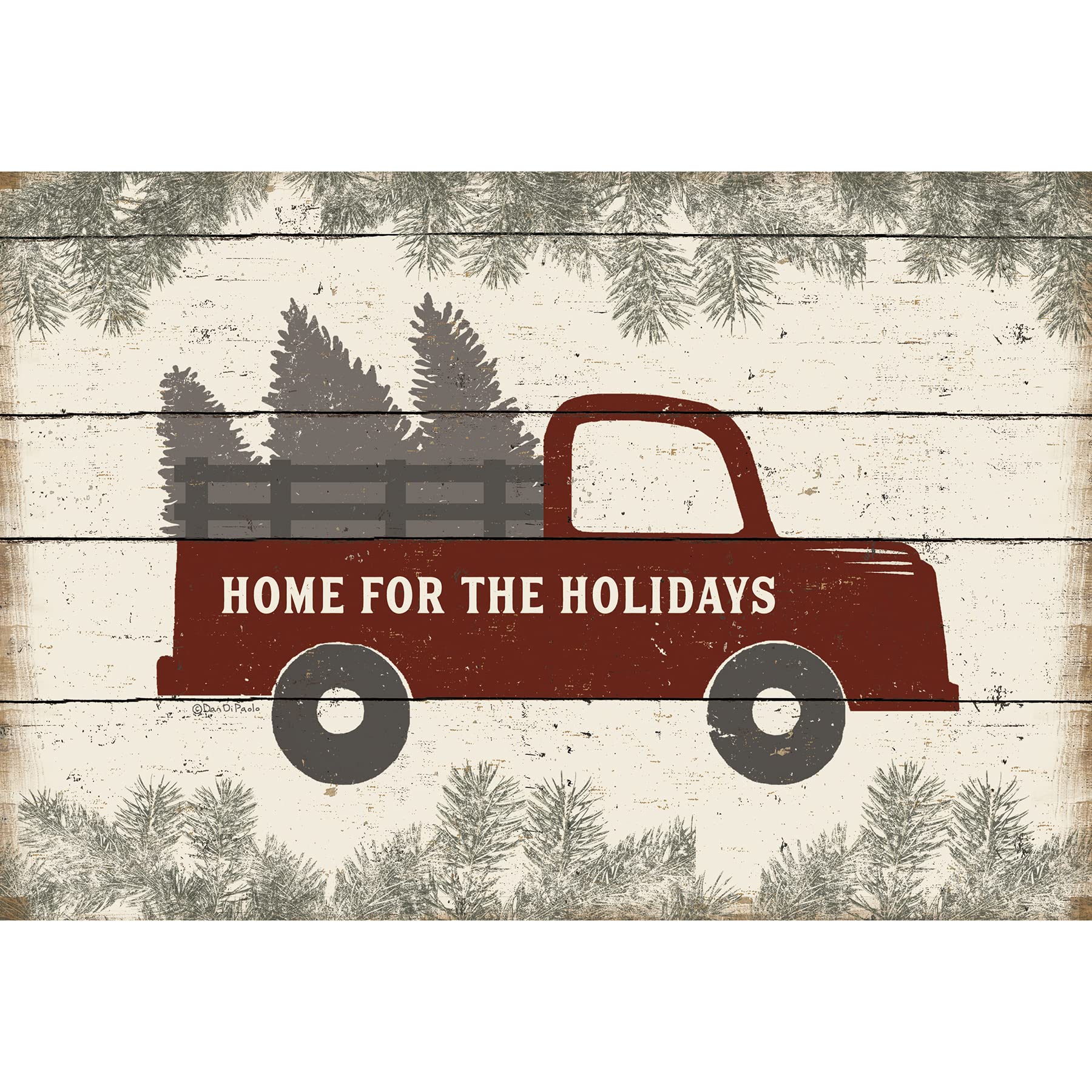 Truck-Themed Paper Placemat Pad - Holiday Home Dining Decor for Kids & Family Gatherings