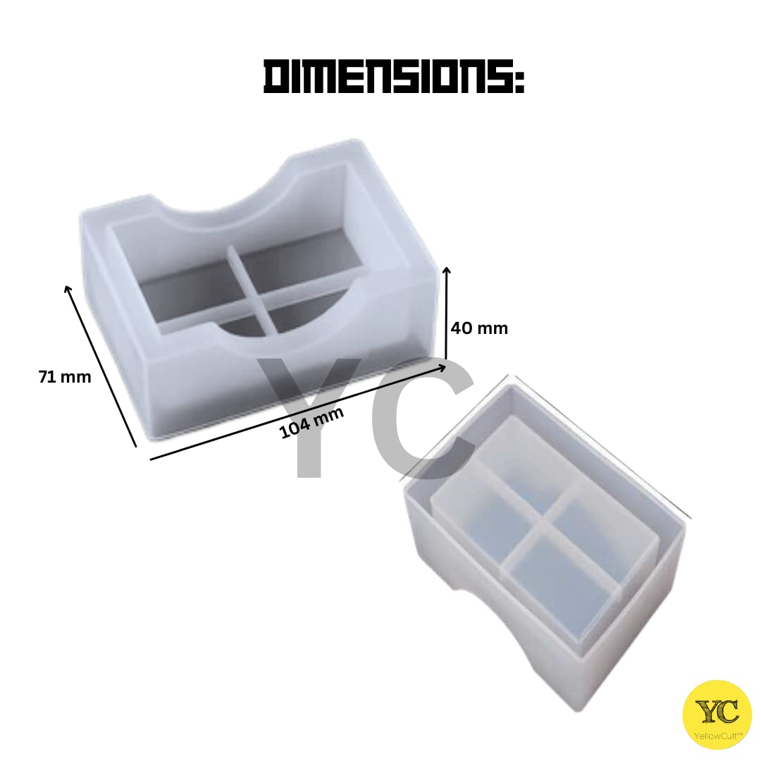 Premium 3D Resin Silicone Mold for DIY Crafts - Art, Soap, Chocolate, Candle Making - Multi-Purpose Ash Tray & Coaster Mold - Perfect for Home Decor, Gift Making & Creative Projects