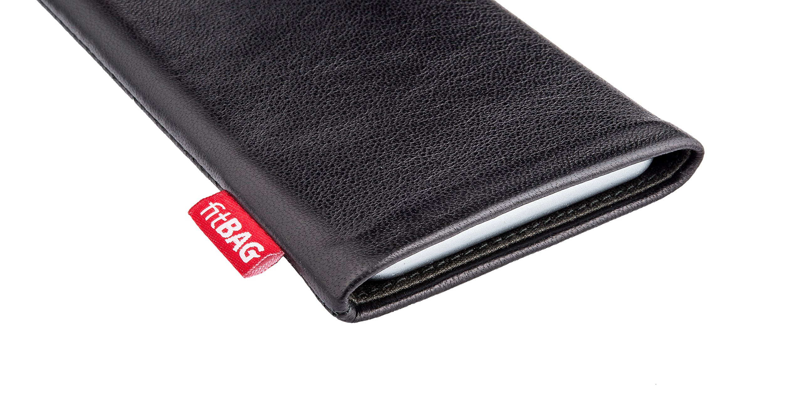 Premium Black Custom-Fit Leather Case for Sony Xperia 1 (2019) | German-Made Genuine Nappa Leather | Soft Microfiber Lining for Screen Protection & Cleaning | Slim Protective Phone Cover for Work & Travel