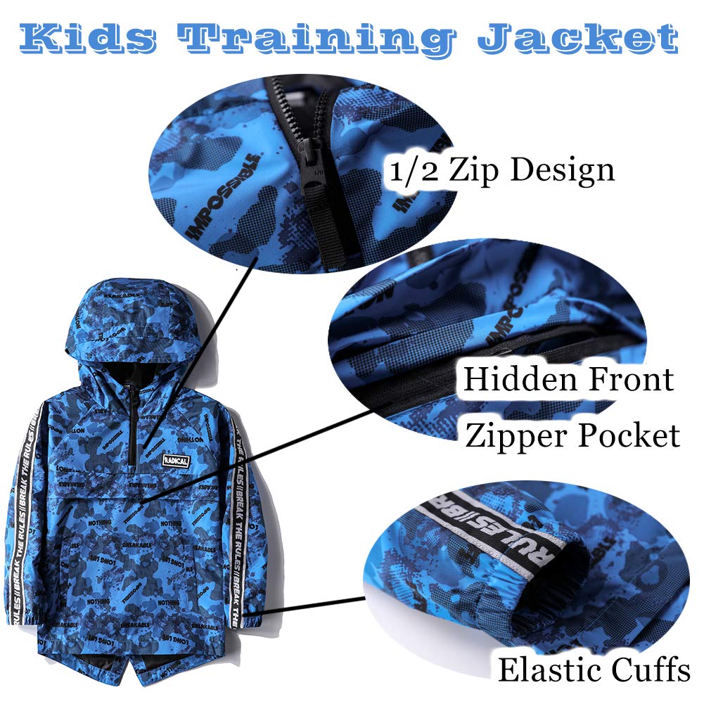 SNOW DREAMS Boys Waterproof Rain Jacket - Lightweight Windbreaker Coat for Spring & Outdoor Play | Perfect for School, Hiking & Rainy Day Adventures