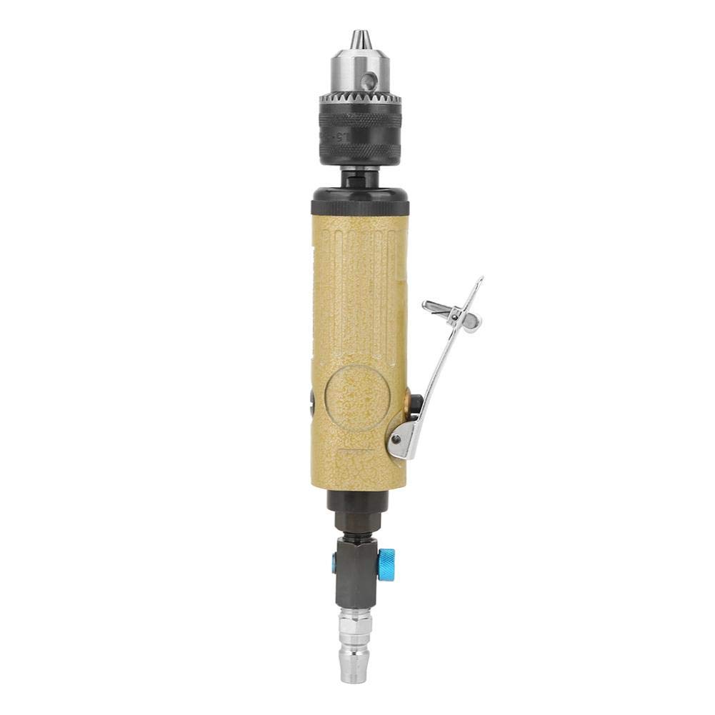 22000RPM Straight Shank Pneumatic Air Drill Tool with Adjustable Speed - High Power Industrial Air Drill for Metal, Wood, Plastic - Includes Wrench & Chuck Key for Polishing, Engraving & Drilling - Perfect for DIY Projects, Automotive Repair & Metalworking