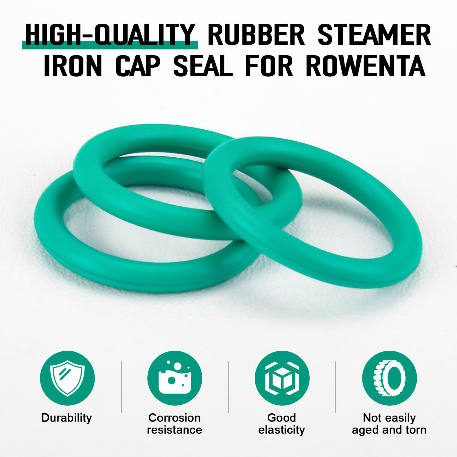 Rowenta Steam Iron Replacement Parts - 3 Pack Iron Steamer, Boiler Cap O-Ring Gasket Seal for DG5030 & CS-00098730 Models | Perfect for Home Ironing, Fabric Care & Clothing Maintenance