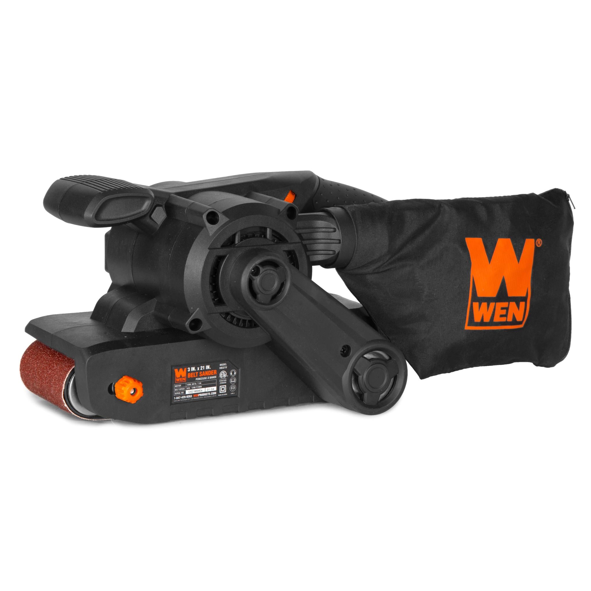 WEN HB321V 7.5 Amp Variable Speed Belt Sander - 3