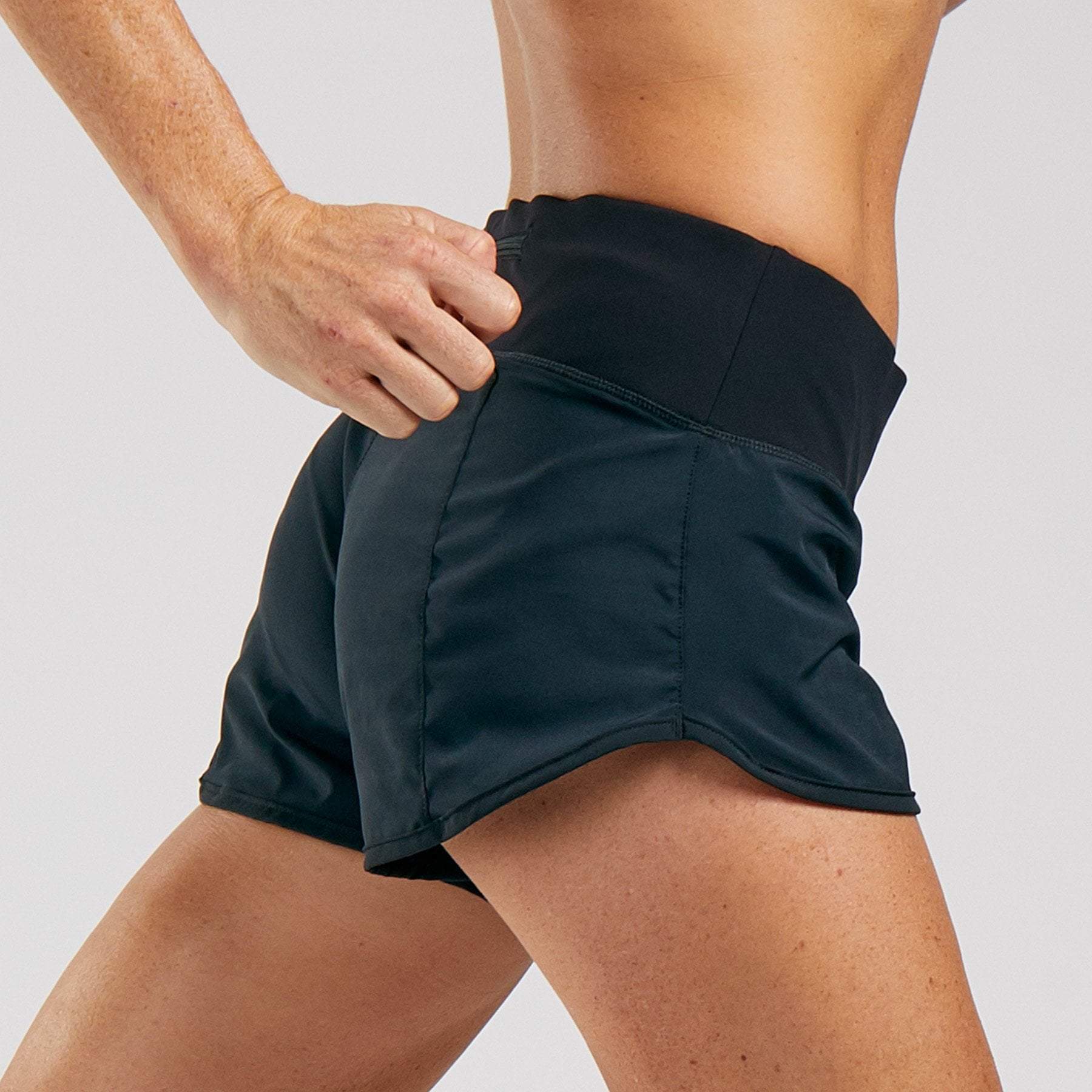 Women's Elite Run 3 Shorts - Black | Lightweight Running Shorts for Women | Perfect for Jogging, Gym & Outdoor Activities