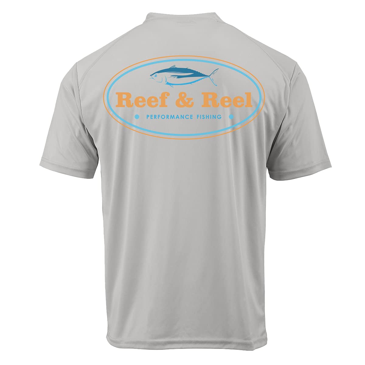 Reef & Reel Tuna Men's Quick-Dry UPF 50+ Fishing Shirt - Lightweight Performance Short Sleeve Shirt for Outdoor Fishing, Boating & Summer Activities