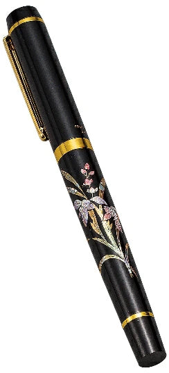 Yamanaka Lacquer Ware MAKI-E Urushi Lacquer Fountain Pen - Handcrafted Orchid Design | Premium Japanese Writing Instrument for Calligraphy, Business Gifts & Collectors