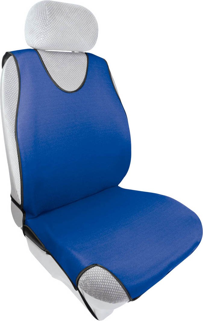 OTOTOP 66772 Universal Single Car Seat Cover T-Shirt - Blue, Durable Stretchable Fabric for Cars, SUVs & Trucks - Protects Seats from Spills, Stains & Wear - Perfect for Daily Commute, Road Trips & Family Outings