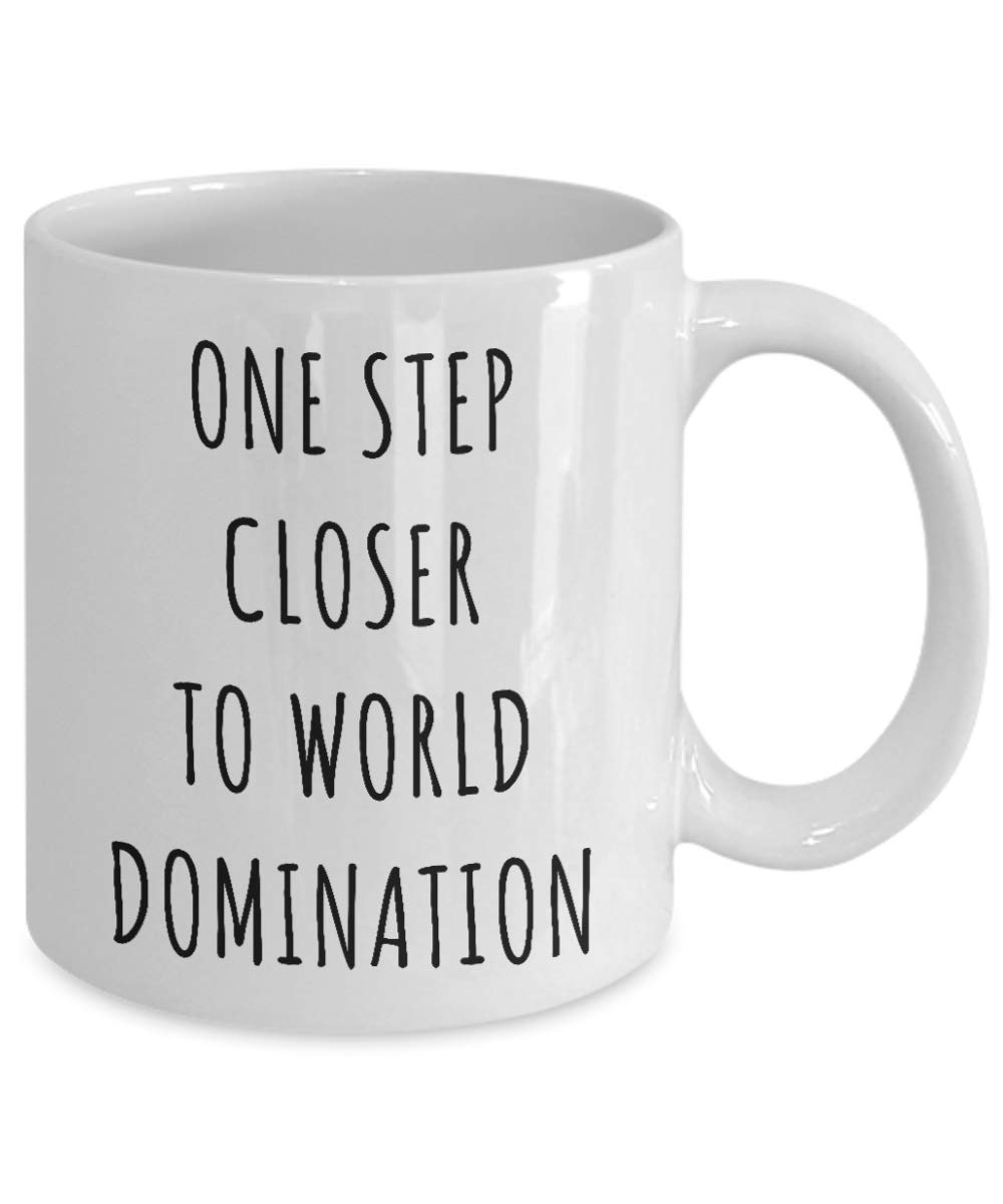 World Domination Mug - Funny College Graduation Gift for Grads - Inspirational Coffee Cup for New Graduates - Perfect for Office, Home & Daily Coffee Breaks