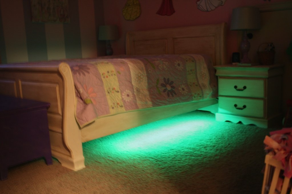 Color Changing LED Under Bed Lights - Smart Motion Sensor Night Light for Kids & Adults - Perfect for Bedroom, Nursery, and Home Decor