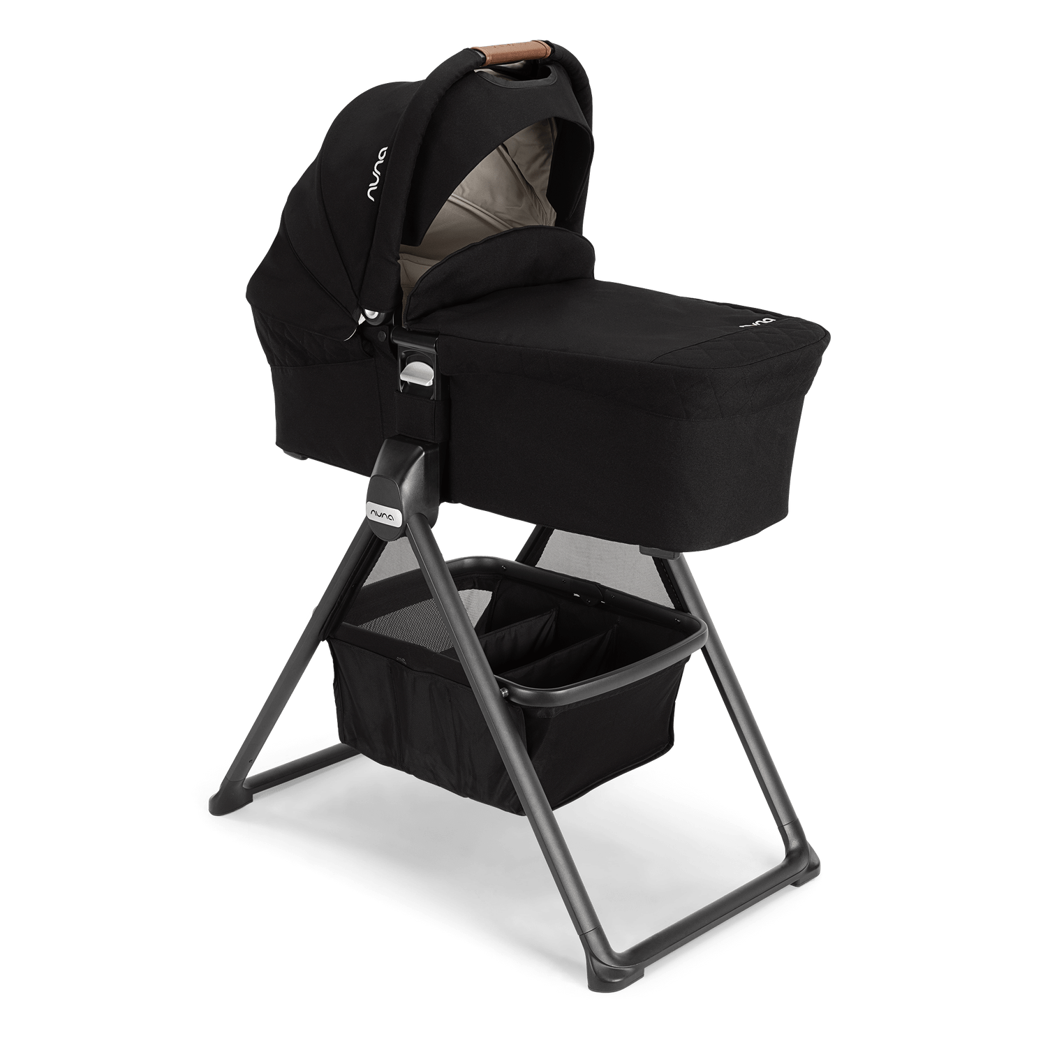 Nuna MIXX Series Bassinet with Stand - Lightweight & Portable Baby Bassinet for Newborns - Perfect for Nursery, Bedroom, or Travel Use