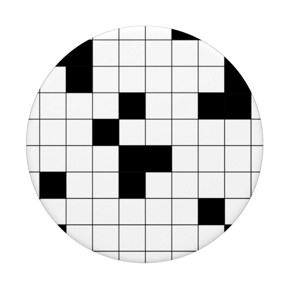 Geometric Squares Black & White PopSocket PopGrip: Swappable Phone & Tablet Grip for Secure Hold & Stylish Design - Perfect for Daily Use, Travel, and Hands-Free Viewing