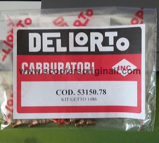 Lambretta & Vespa 5mm Type 1486 Jet Set Main/Pilot #100 122 DellOrto Carburetor Jet Kit - Perfect for Scooter Tuning & Performance Upgrade