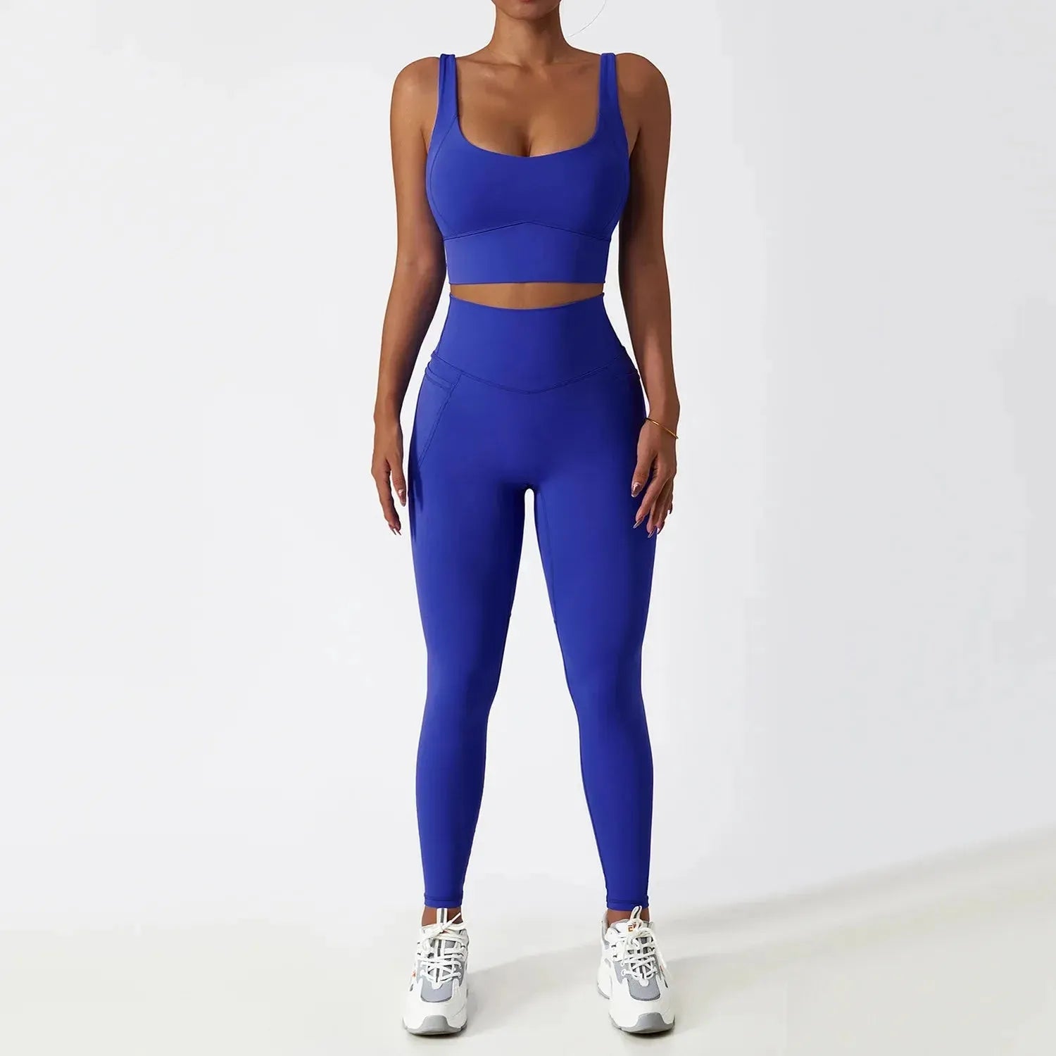 2PCS Seamless Women's Workout Sets - Yoga Tracksuit, Gym Clothes & Athletic Wear with High Waist Leggings & Sports Bra - Perfect for Yoga, Running, Gym Training & Casual Wear