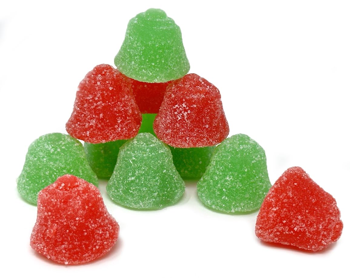 SweetGourmet Jelly Holiday Bells - Christmas Bulk Candy 2 Pounds - Perfect for Holiday Parties, Gift Baskets & Festive Desserts