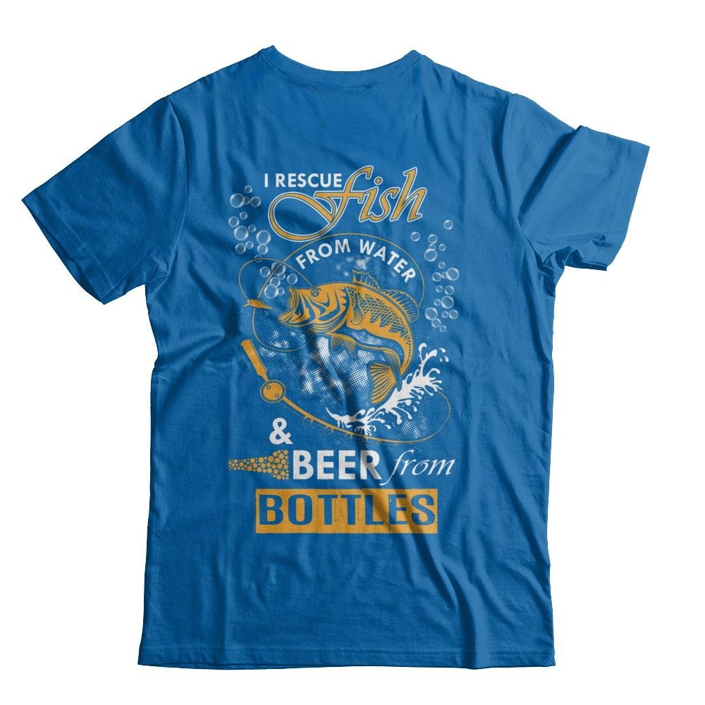 Men's Funny Fishing & Beer Lover Graphic T-Shirt - Short Sleeve Casual Tee for Fishing Trips, Beach Outings & Bar Hangouts