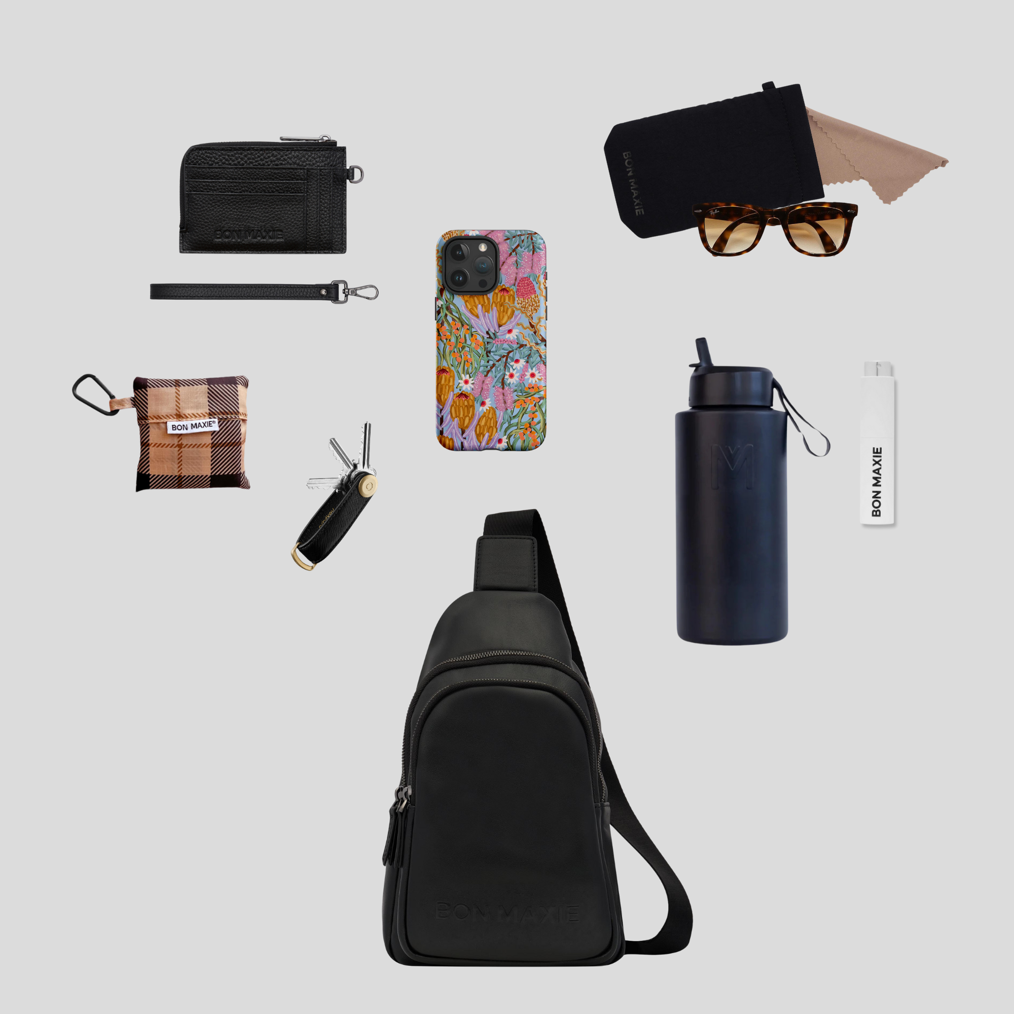 Stylish Black Leather Crossbody Sling Bag for Women - Multi-Wear Shoulder Purse with Adjustable Strap - Perfect for Travel, Shopping & Everyday Use