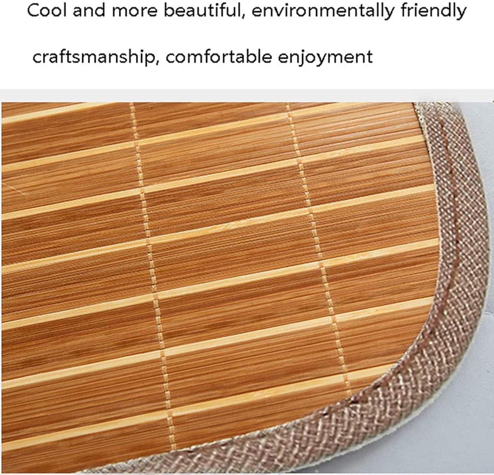 Bamboo Summer Sleeping Mat - Breathable & Cooling for Hot Weather - 60x180cm Single Bed Size - Perfect for Dorm Rooms, Camping & Outdoor Use