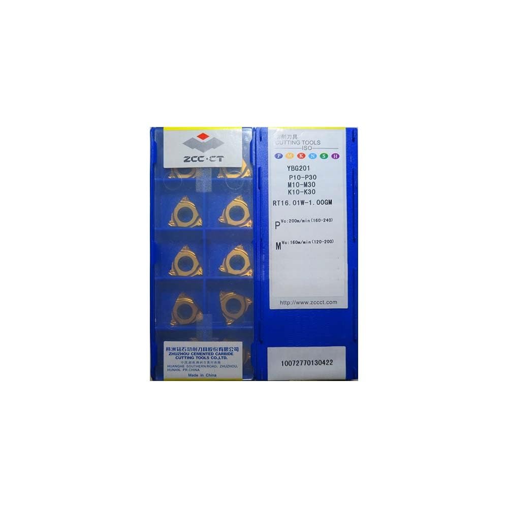 Original ZCC CT RT16.01 RT16.01W 1.00GM Carbide Turning Insert - High Precision Cutting Tool for Lathe Turning Operations | Ideal for Metalworking, CNC Machining & Industrial Manufacturing