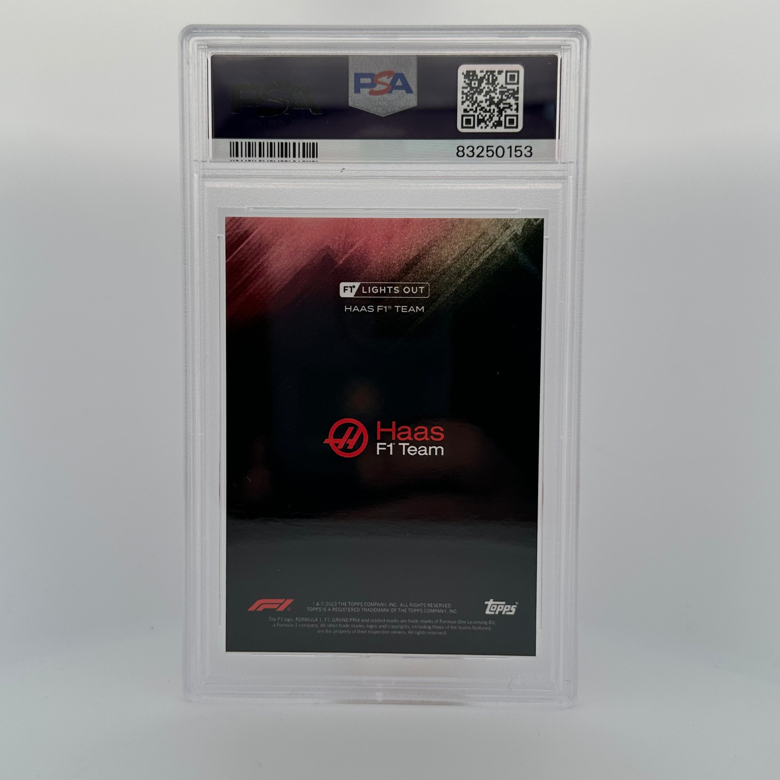 PSA 8 Graded Mick Schumacher 2021 Topps Chrome Formula 1 F1 Rainbow Foil Trading Card - Perfect for Collectors, Investors & Racing Fans Display