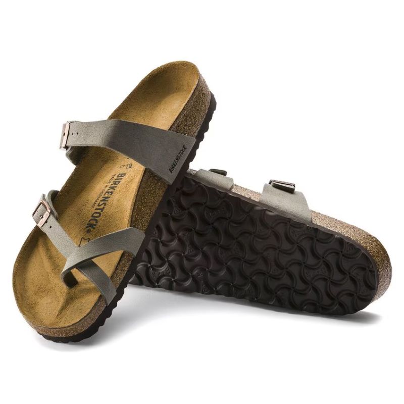 Women's Mayari B F Nubuck Stone Sandals - Comfortable & Stylish Leather Footwear for Casual Wear, Beach, and Outdoor Activities