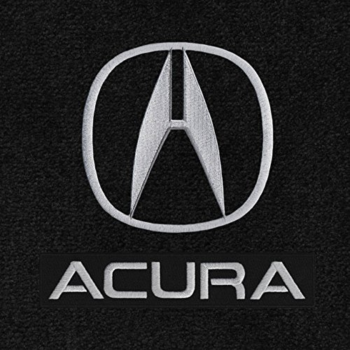 Lloyd Mats Velourtex Black Front Floor Mats for Acura TLX 2015-2018 with Silver Acura Logo & Lettering - Premium Custom Fit Car Floor Liners for Luxury Sedans, All-Weather Protection & Enhanced Interior Style