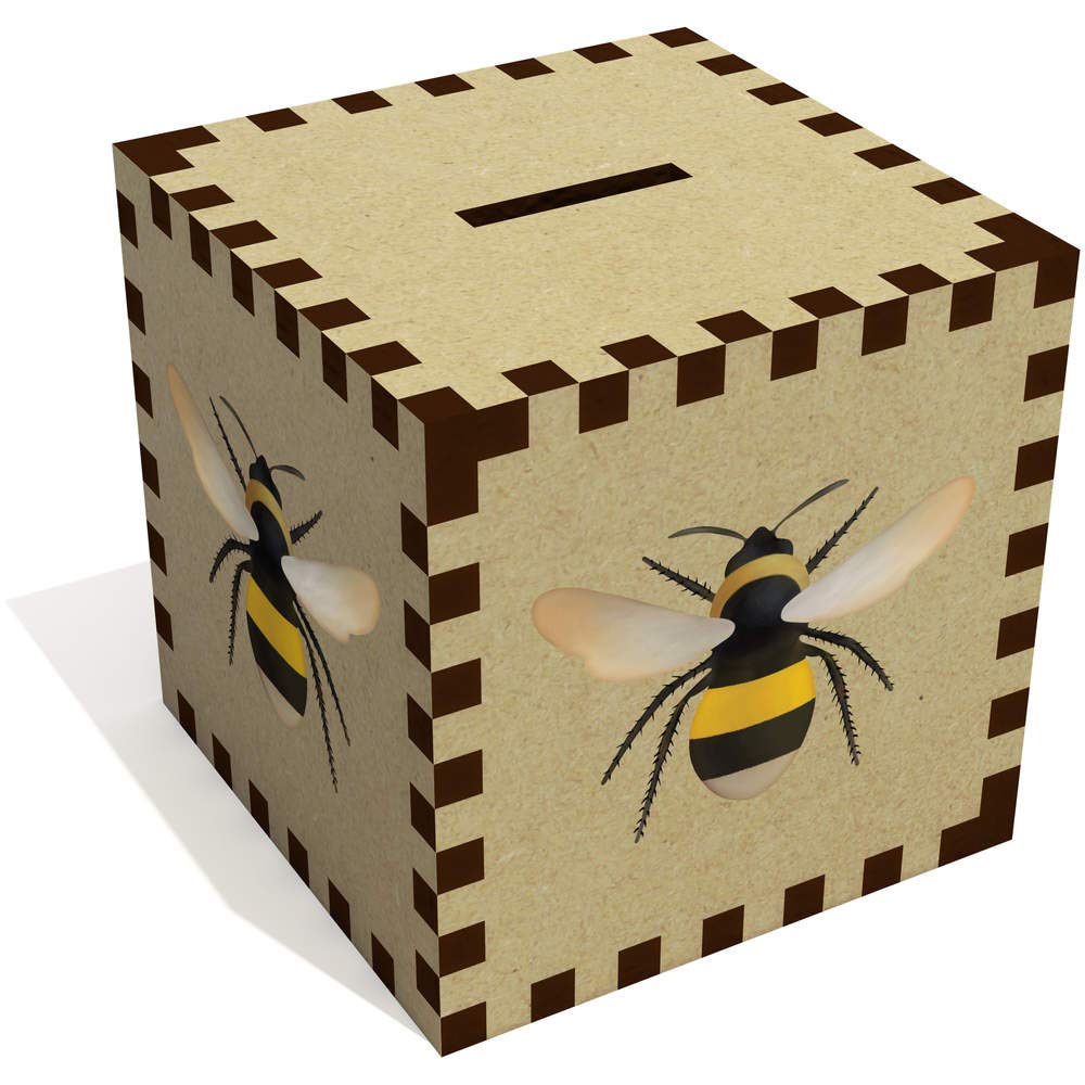 Azeeda 'Bee' Money Box - Cute Piggy Bank for Kids Savings, Perfect Gift for Birthdays & Holidays (MB00075917) - Ideal for Teaching Children Financial Responsibility & Coin Collection