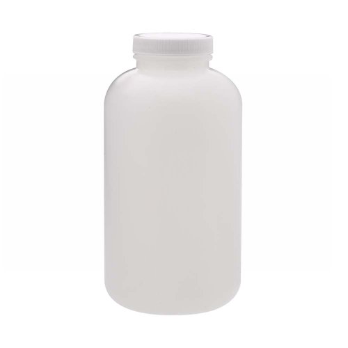 Wheaton 209676 32oz Round Packer Bottle with 53-400 Screw Cap - Natural HDPE Plastic, 95mm x 179mm (Case of 24) - Ideal for Food Storage, Cosmetics & DIY Projects