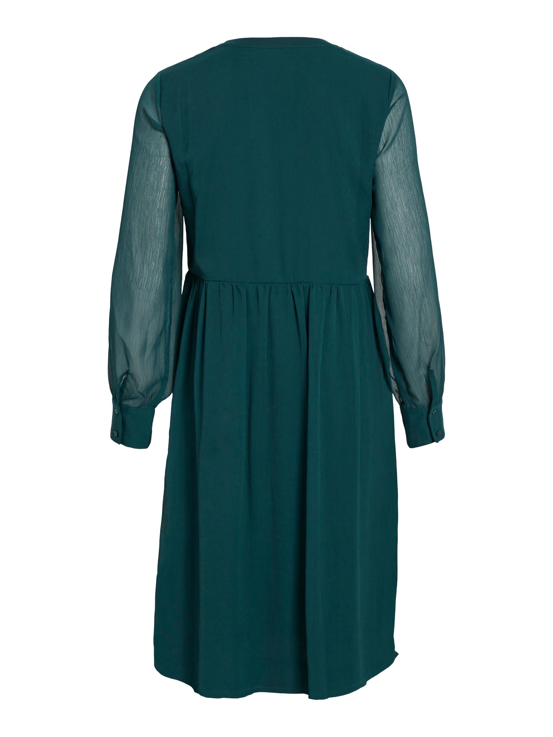 LIA MIDI DRESS in Ponderosa Pine Green - Elegant Flowy Casual Summer Dress for Women | Perfect for Beach Vacations, Date Nights & Office Wear