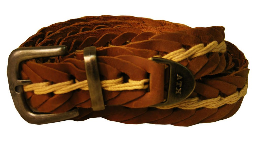 KAKADU Premium Hand Braided Buffalo Leather Belt for Men - Durable & Stylish Western Fashion Accessory for Cowboy Boots, Jeans & Outdoor Adventures
