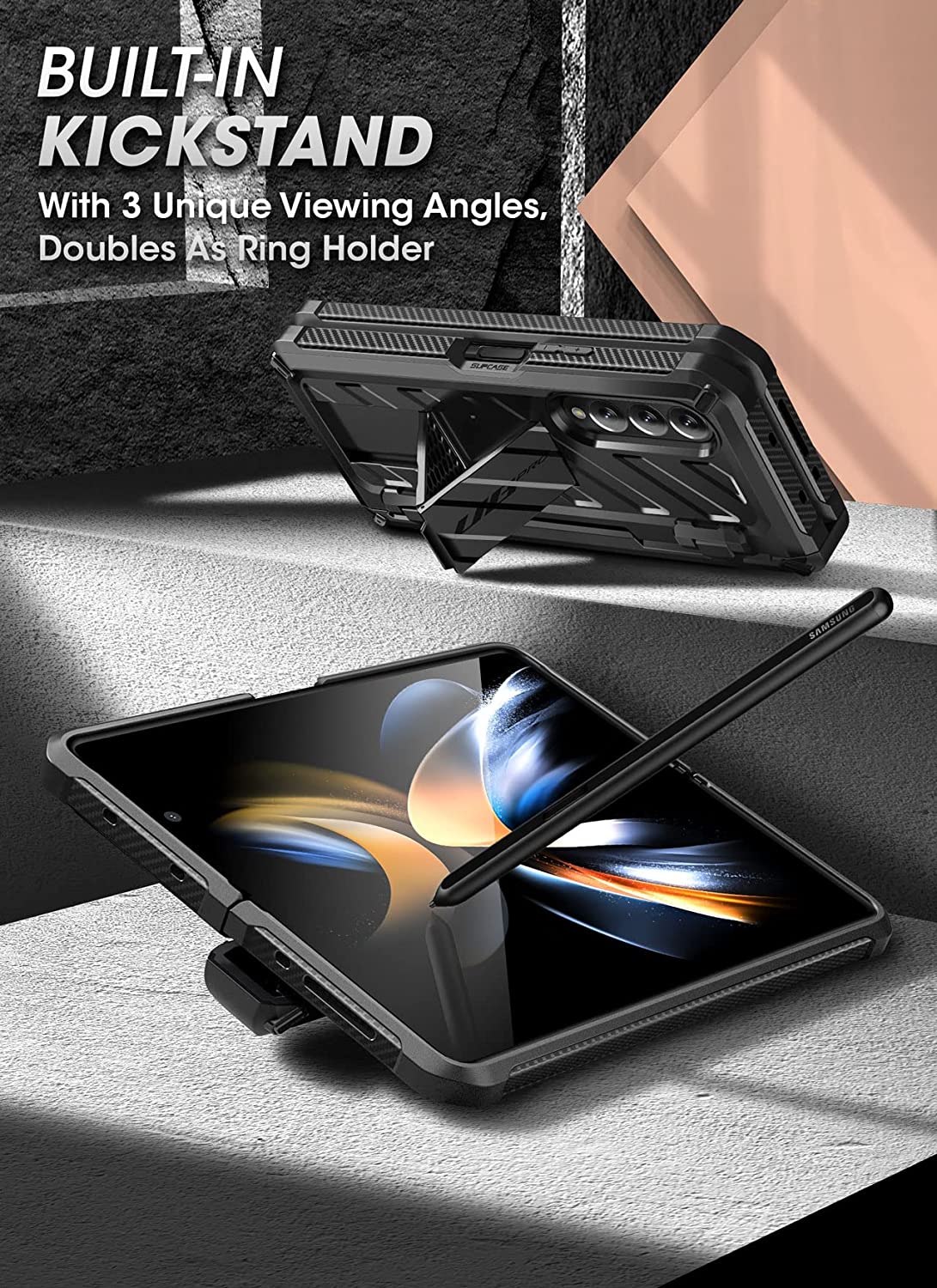 Samsung Galaxy Z Fold 4 5G Smartphone with S Pen Slot - 256GB Unlocked Android Foldable Phone (Black) | Perfect for Business Professionals & Mobile Gaming