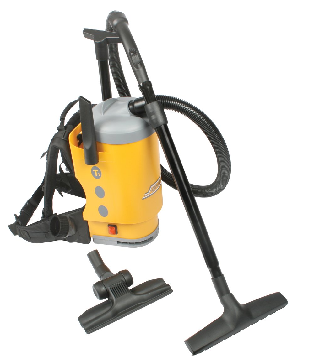 Ghibli T1 Backpack Vacuum Cleaner with 32mm Hose & Accessory Tools - Lightweight Corded Vacuum for Professional Cleaning - Perfect for Home, Office, and Commercial Use