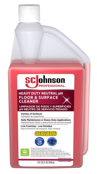 SC Johnson Professional® Heavy Duty Neutral pH Floor & Surface Cleaner - Commercial & Industrial Use for Hospitals, Schools, and Warehouses