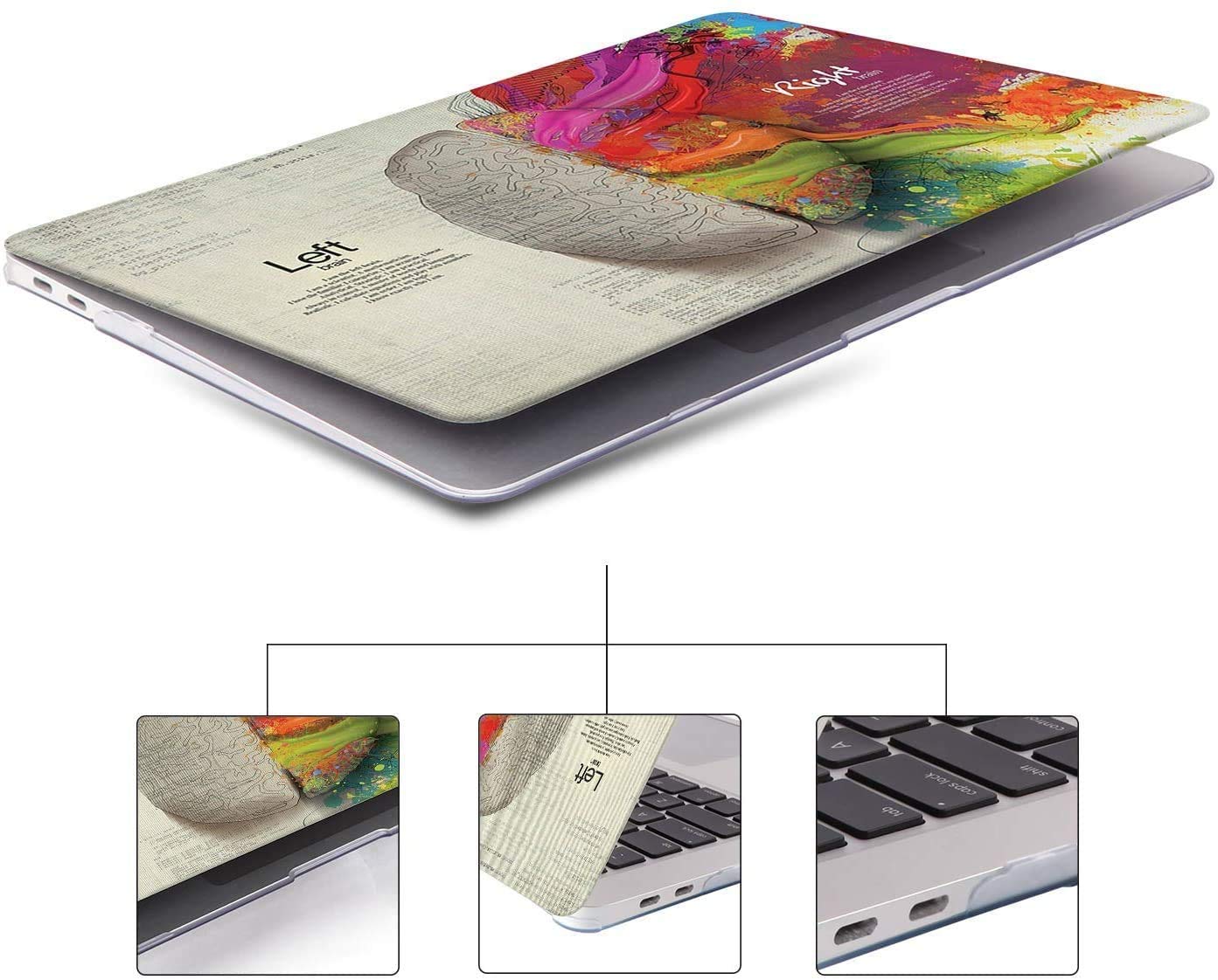 iCasso MacBook Pro 13 inch Case 2020 Release (A2338 M1/A2251/A2289) - Hard Shell Protective Cover with Keyboard Cover & Screen Protector for MacBook Pro 13