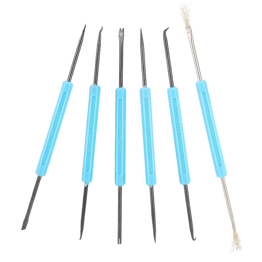 6Pcs Soldering Pick Set - Precision Soldering Aid Tools for Electronics Repair, Circuit Board & Component Maintenance | Ideal for DIY Projects, Phone Repairs & PCB Work