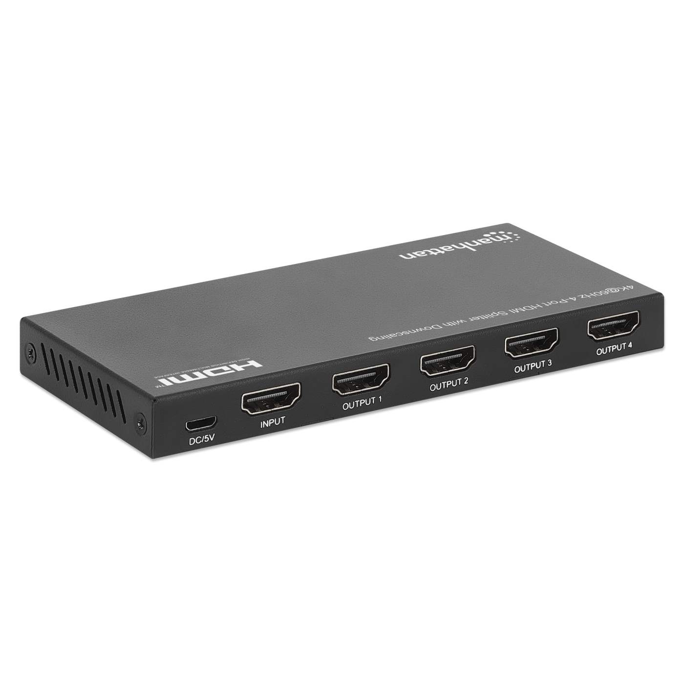 4K@60Hz 4 Port HDMI Splitter with Downscaling - Premium 4K HDMI Switch for Multiple Displays | Perfect for Home Theater, Gaming & Conference Room Setup