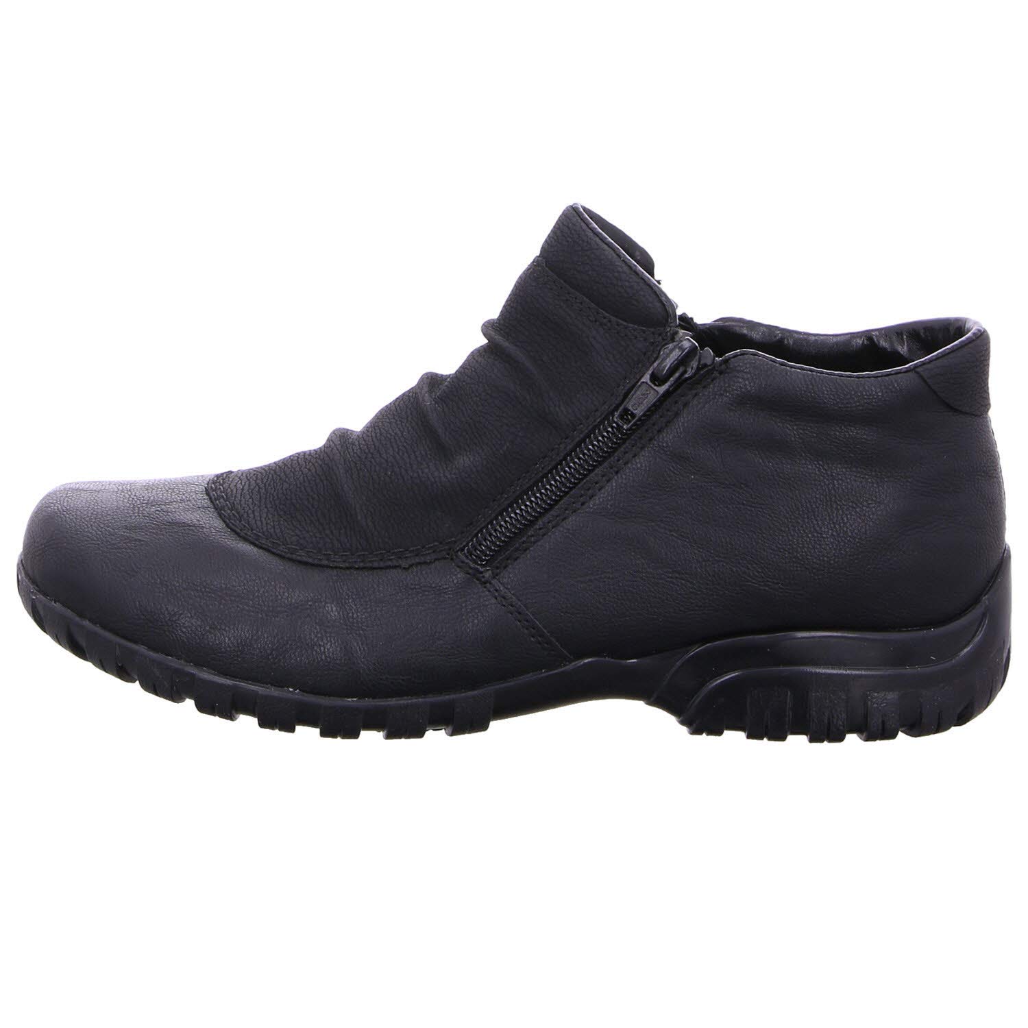 Rieker L4691 Women's Black Ankle Boots - Comfortable Casual & Dress Shoes for Women, UK 5.5 (EU 39) - Perfect for Office, Walking & Winter Fashion