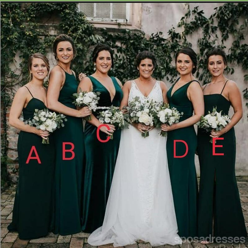 Emerald Green Mermaid Bridesmaid Dresses - Elegant Long Formal Gowns for Weddings, Prom & Special Occasions | Style WG632