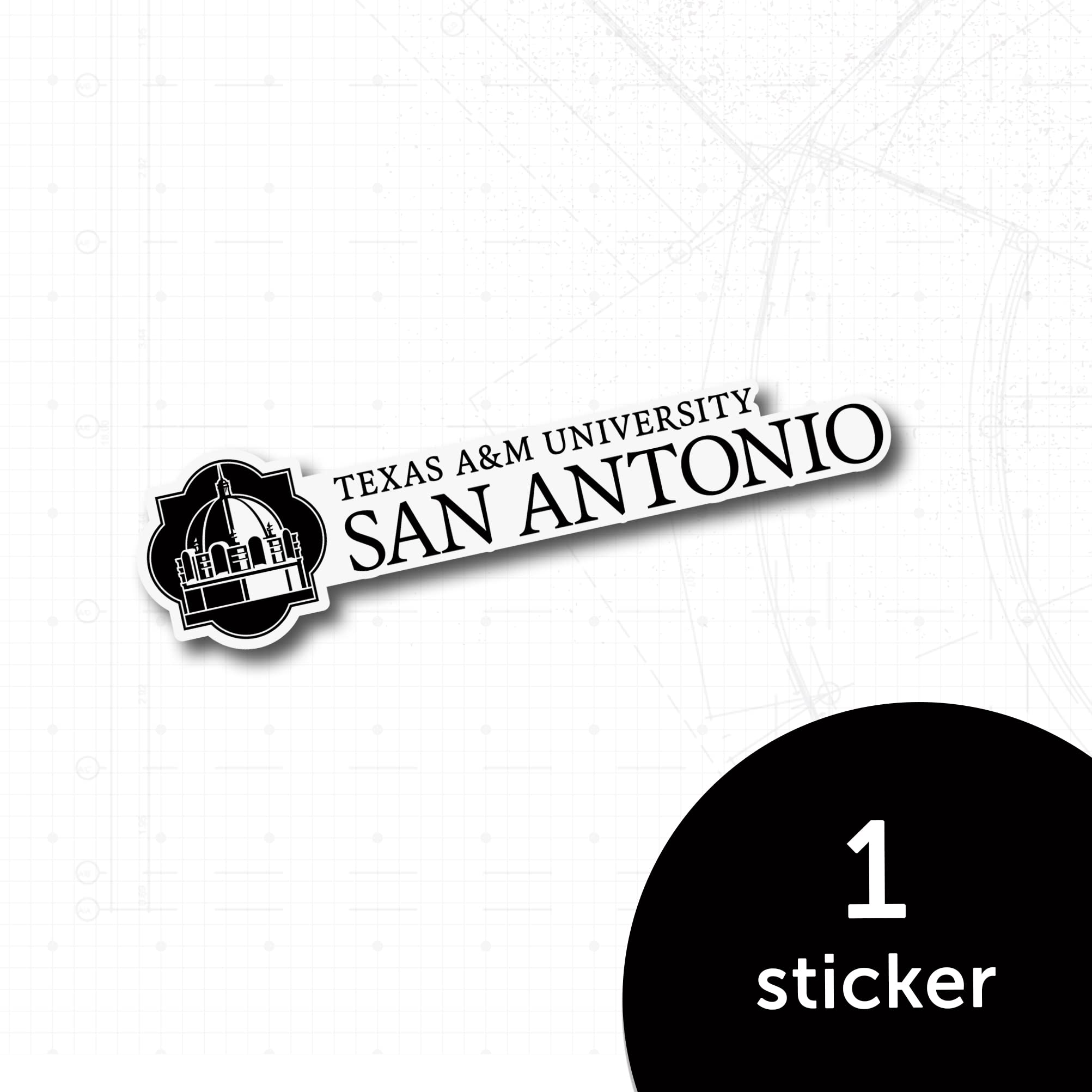 Texas A&M University San Antonio Jaguars Vinyl Decal Sticker - Desert Cactus Design for Laptop, Water Bottle, Car & Scrapbook - Perfect for College Pride, School Spirit & Fan Gifts (IND 00006)