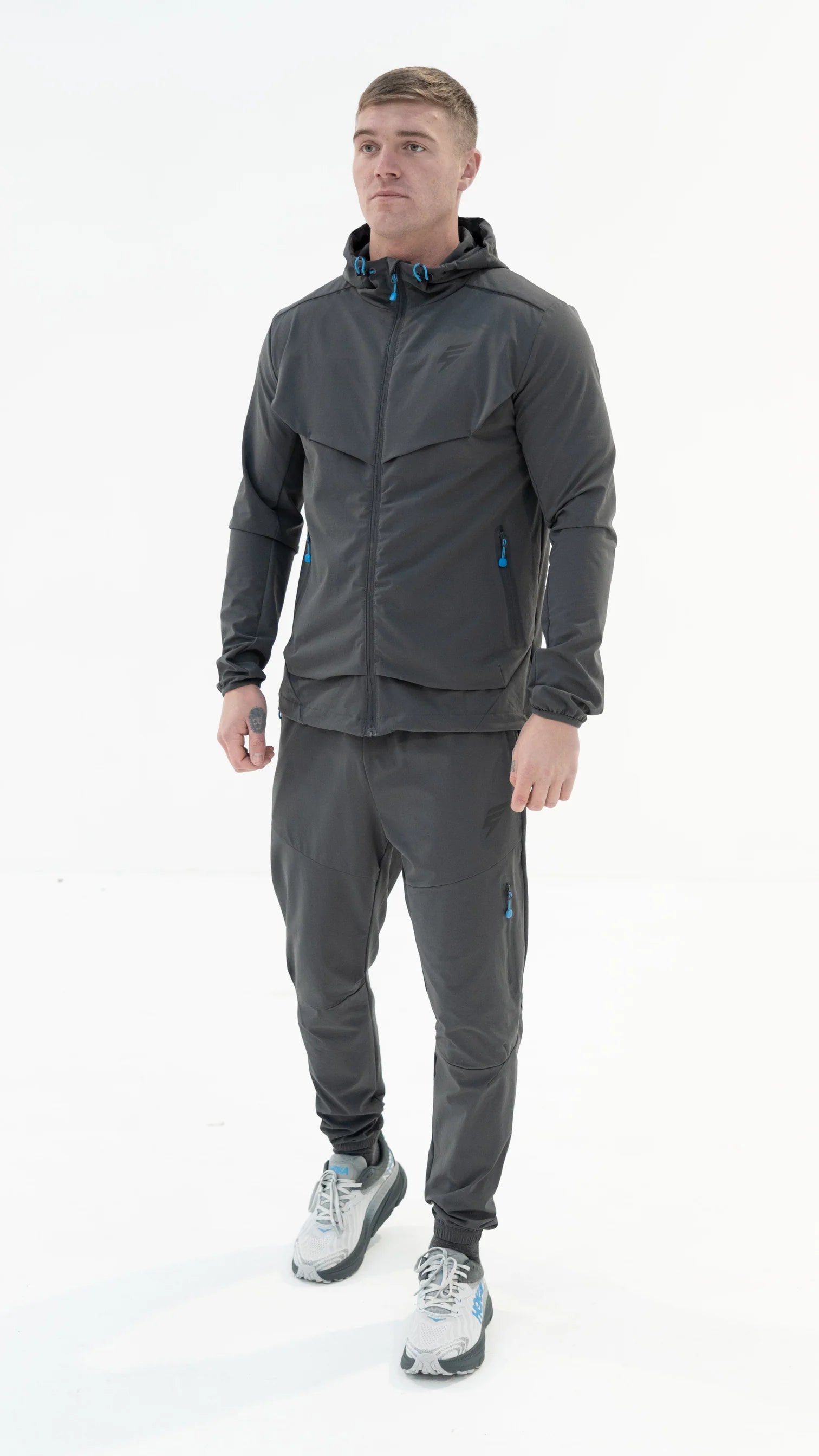 ELUDE GHOST TRACKSUIT Men's Jogging Outfit - Coal Blue Color | Comfortable Running Tracksuit for Gym, Workout & Casual Wear