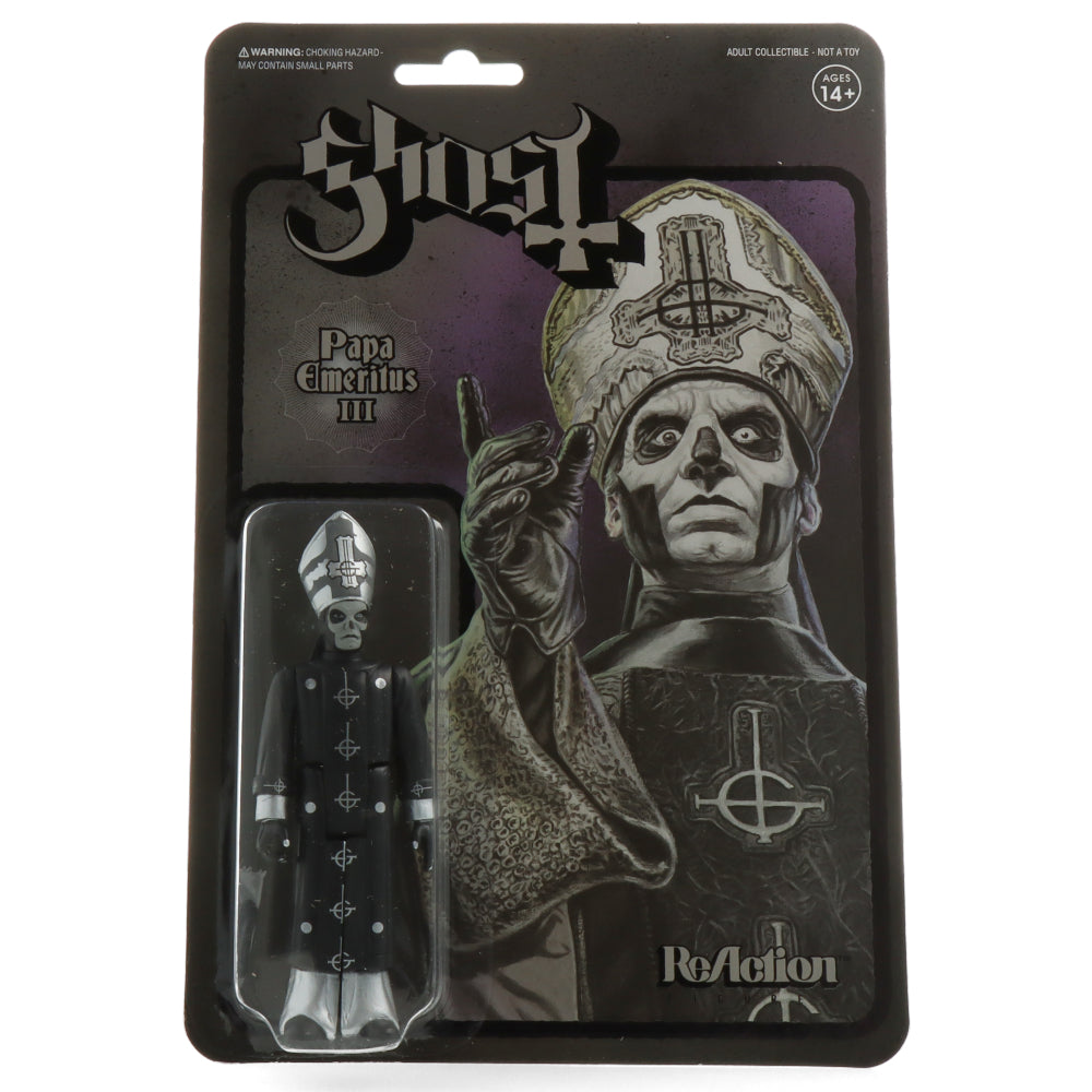 Ghost Papa Emeritus III Black Series ReAction Figure - Collectible Action Figure for Music Fans & Horror Enthusiasts - Perfect for Display, Gifts & Pop Culture Collections