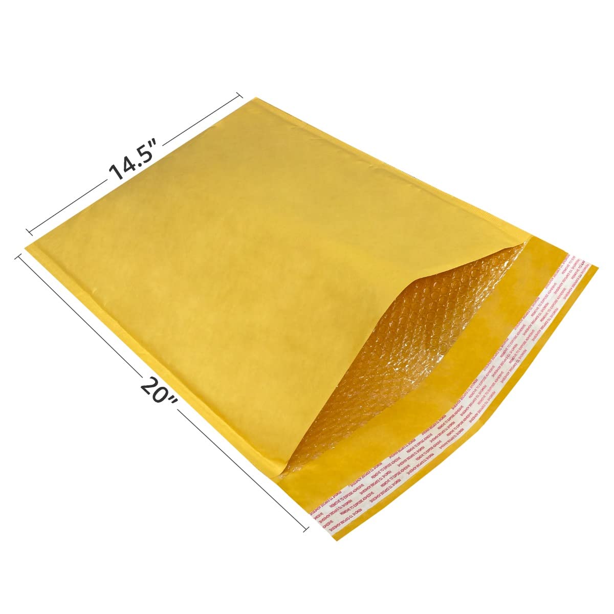 StarBoxes 100 Kraft Bubble Mailers 14.5x20 Inches - #7 Self-Sealing Padded Envelopes for Shipping, Ecommerce & Small Business Packaging - Perfect for Mailing Jewelry, Books, Crafts & Online Store Orders