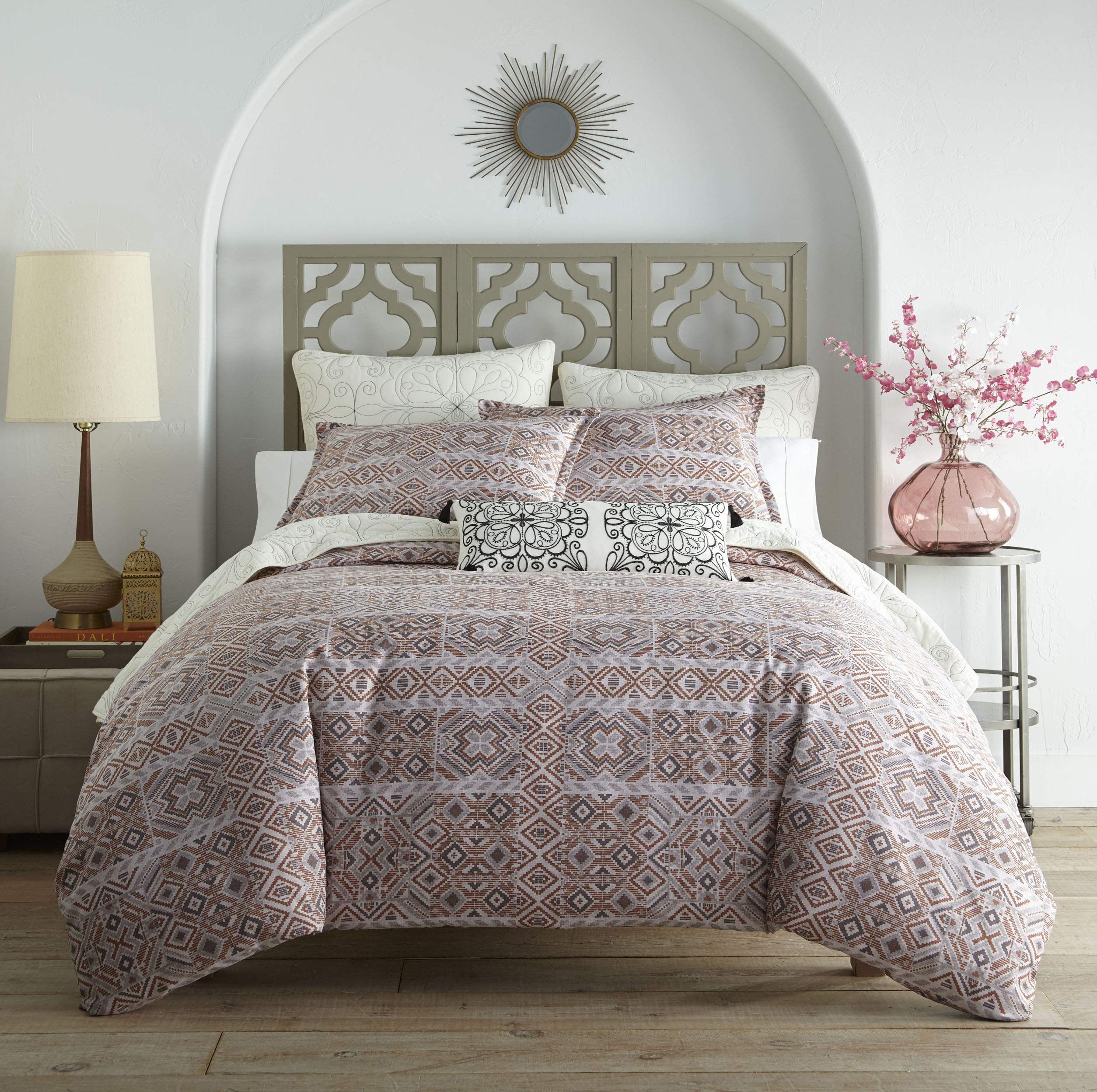 Azalea Skye Chennai Queen Comforter Set - Vibrant Orange Bedding for Cozy Bedroom Decor | Perfect for Master Bedrooms, Guest Rooms & Dorm Essentials