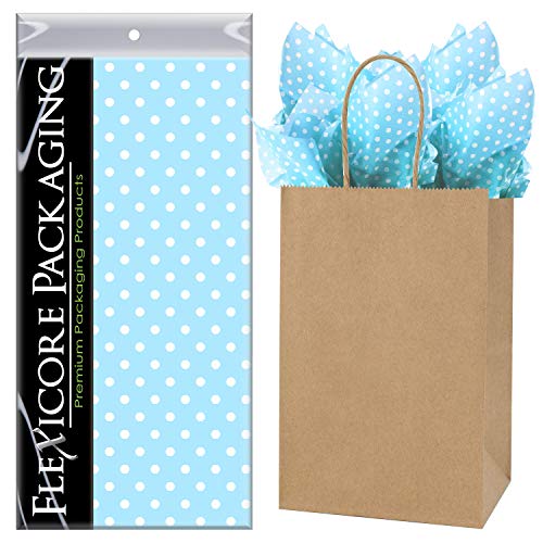 Light Blue Polka Dots
