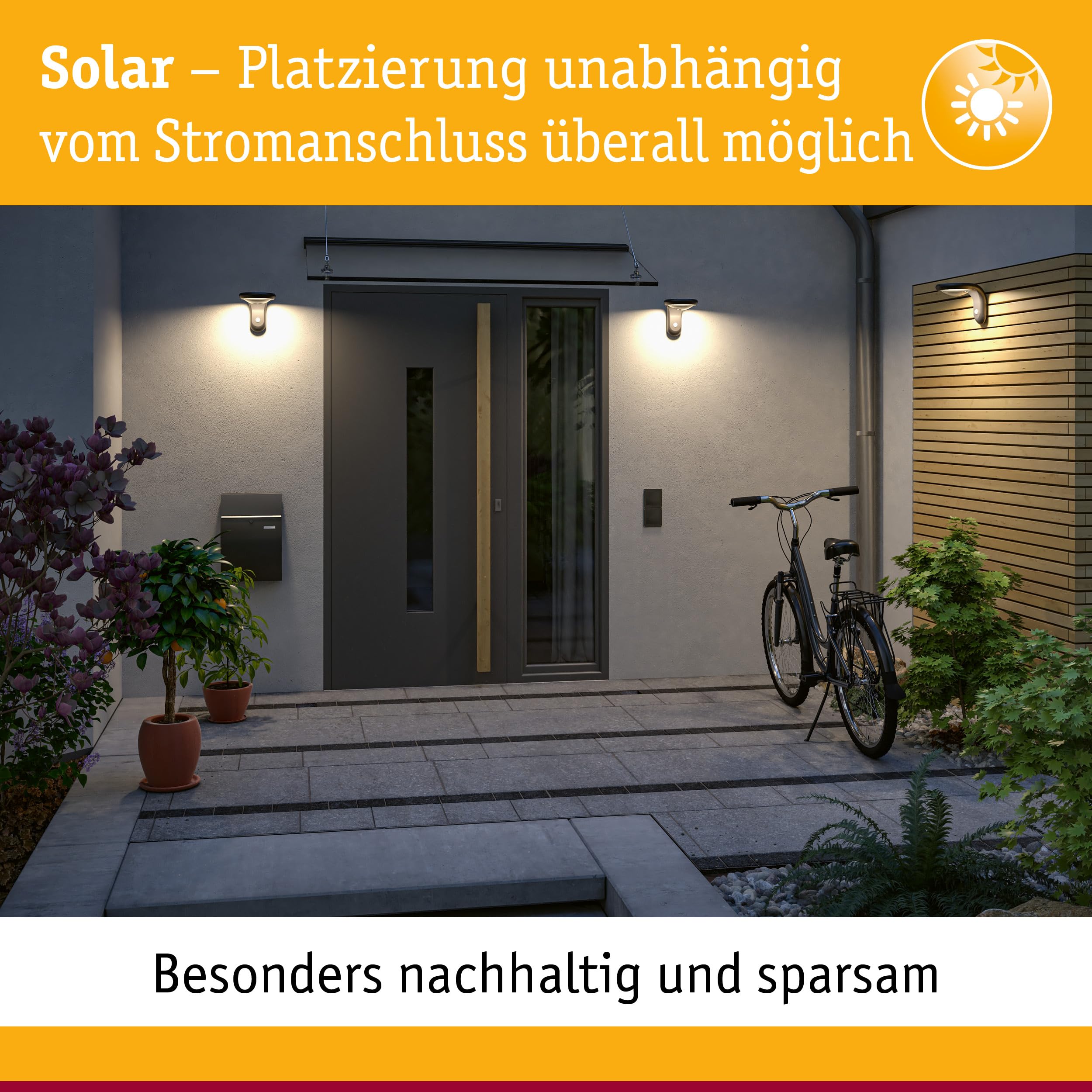 Pauleen Sunshine Treasure 48167 Solar Lantern - Outdoor Solar Powered Rattan Lighting for Garden, Balcony, Patio (3000K Warm White, Black) | Perfect for Backyard Decor, Pathway Illumination & Evening Ambiance
