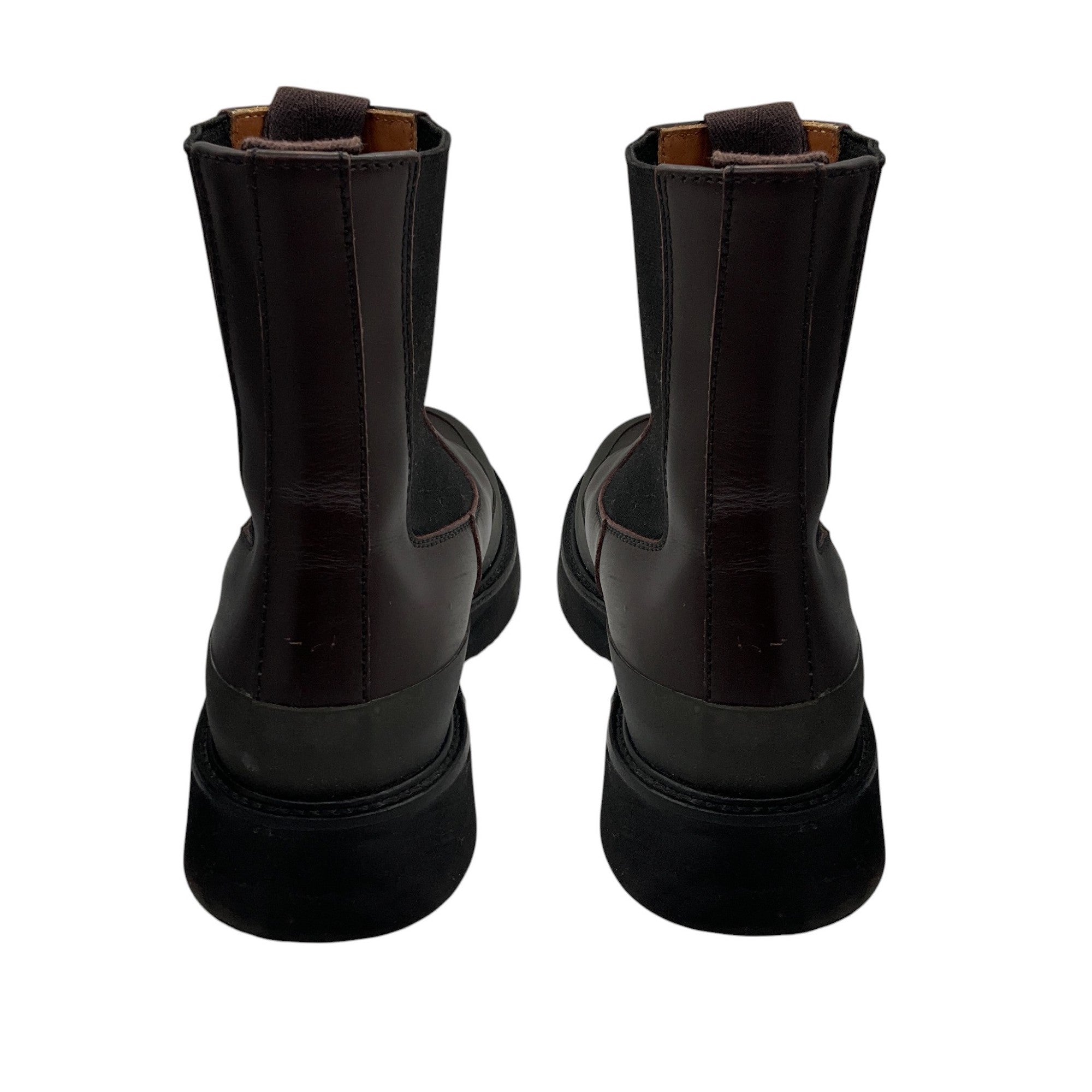 Celine Brown Pull On Leather Boots for Women - Comfortable Ankle Boots with Side Zipper - Perfect for Fall, Winter & Casual Outfits