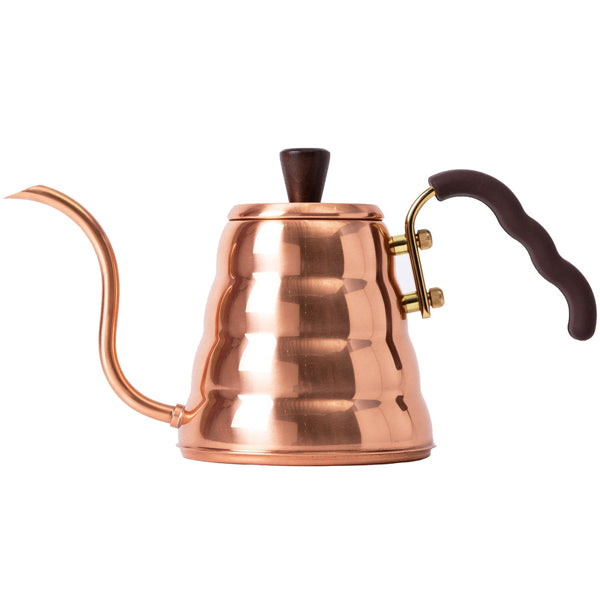 Hario Copper Buono Stovetop Gooseneck Kettle 900ml - Premium Pour Over Coffee & Tea Brewer for Home Baristas & Tea Enthusiasts