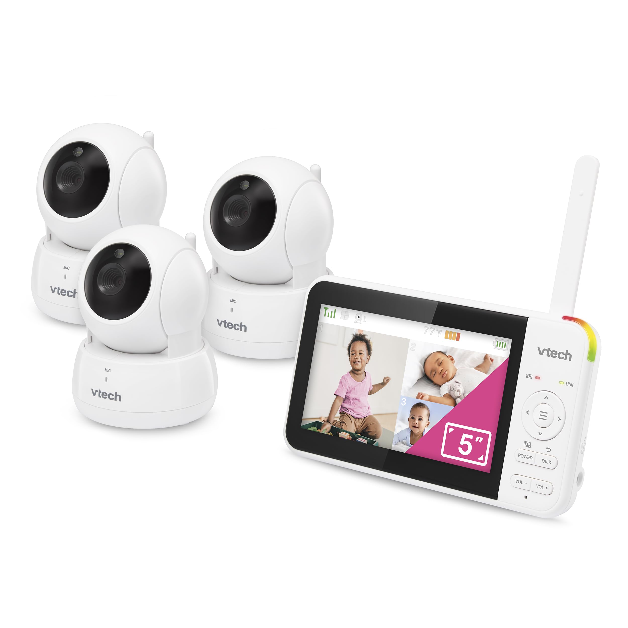 VTech VM924-3 Video Baby Monitor with 3 Cameras - 5