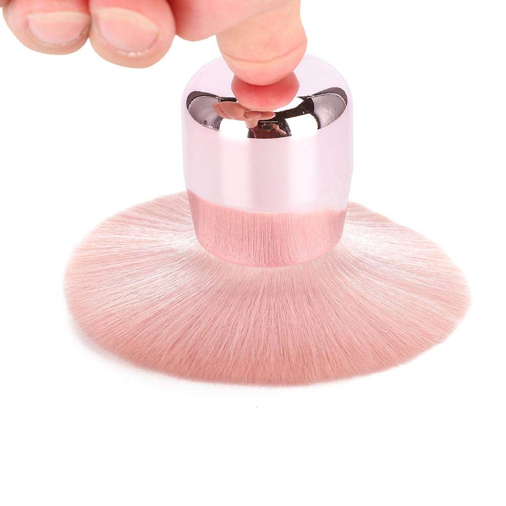 **Professional Nail Dust Brush - Fluffy Cleaning Brush for Gel & Acrylic Nails, Manicure & Nail Art - Dust Remover & Dip Brush for Salon & Home Use**
