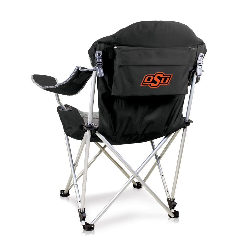 PICNIC TIME NCAA Arkansas Razorbacks Reclining Camping Chair - Portable Folding Beach Chair for Adults with Carry Bag - Perfect for Tailgating, Camping, Beach & Outdoor Events